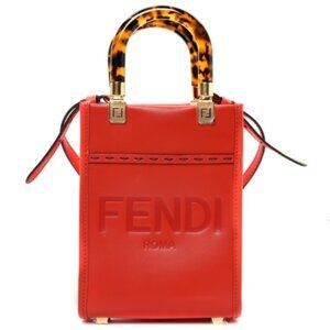 Fendi Mini Shopper Bag, red